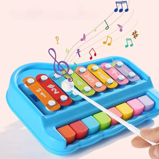 Baby Musical Instruments – 8-Note Xylophone & Piano Montessori Toy