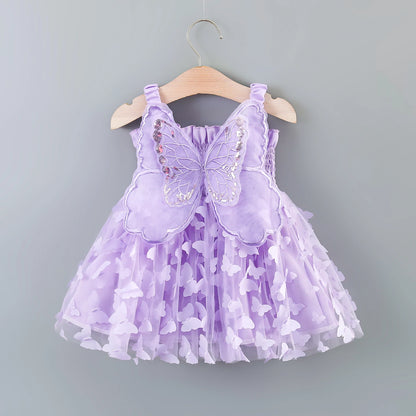 Toddler Girls’ Colorful Butterfly Party Outfit