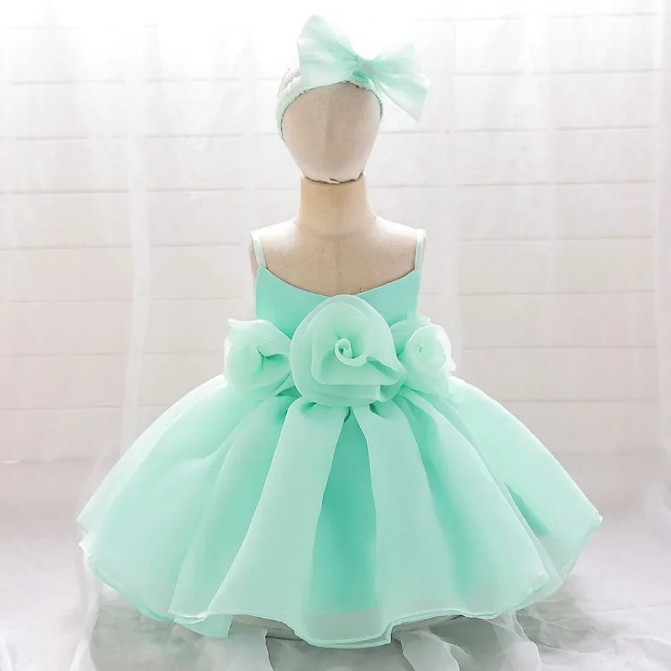 Kids Wedding Dress – Sleeveless Flower Girl Gown