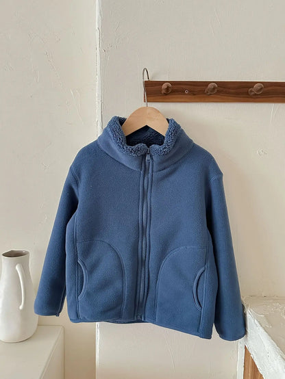 Thick Zipper Sweater for Boys & Girls – Cozy Style