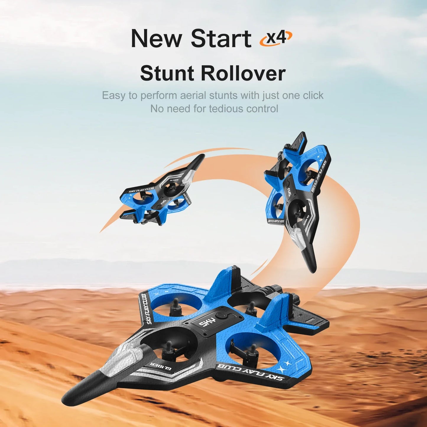 RC Helicopter Toy – 4-Motor Stable Foam Glider for Boys & Girls