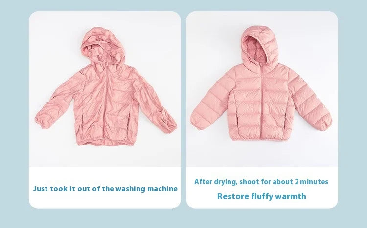 Kids’ Lightweight Duck Down Jacket – Fall & Winter