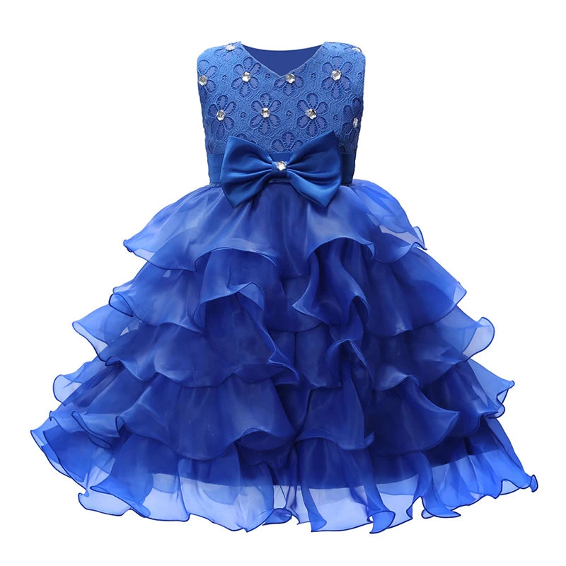 Elegant Mesh Skirt Dress for Girls – Wedding & Party