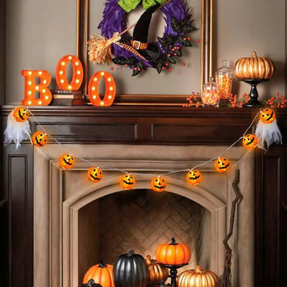 Halloween Pumpkin Lights – LED String for Garden & Party Decor
