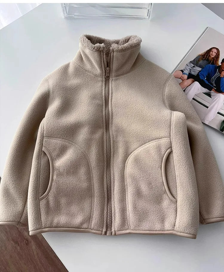 Thick Zipper Sweater for Boys & Girls – Cozy Style