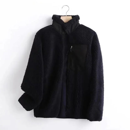Unisex Fleece Jacket – Warm Windproof Autumn/Winter Coat