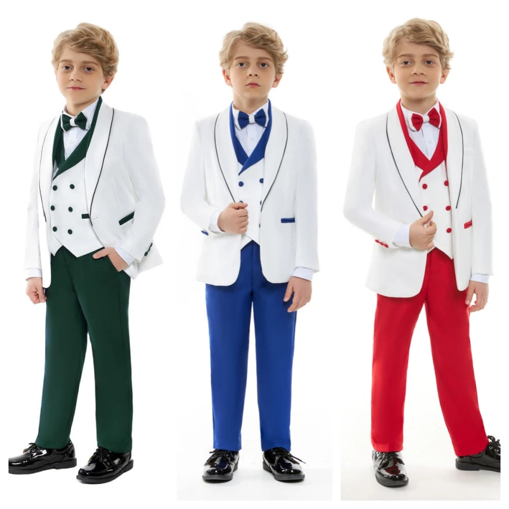 Boys’ Dresswear Outfit – 4-Piece Wedding & Birthday Formal Suit