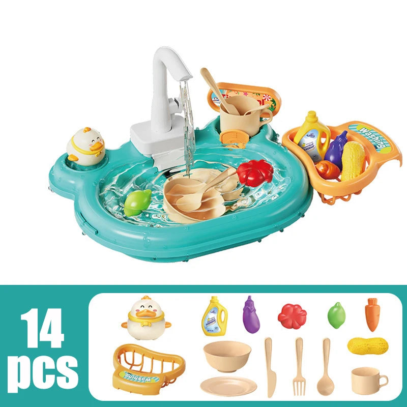 2-in-1 Dishwashing & Fishing Toy Set – Interactive Montessori Kitchen Play for Kids!