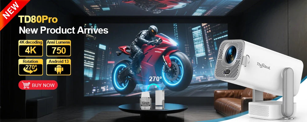 ThundeaL TD98W: Native 1080P Full HD Android Projector (4K Support)