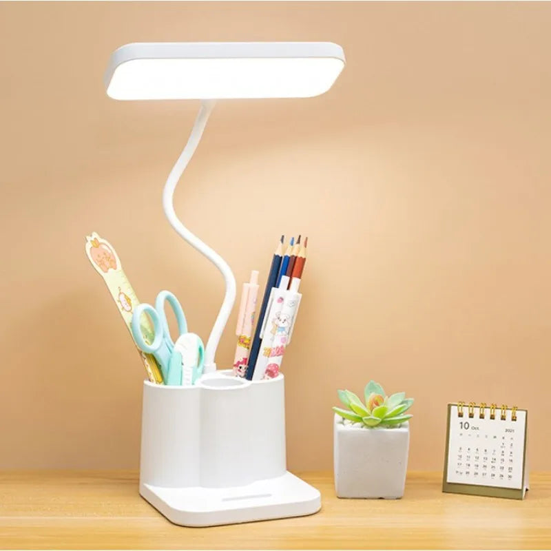 USB LED Desk Lamp: Eye-Caring Night Light for Students & Bedrooms