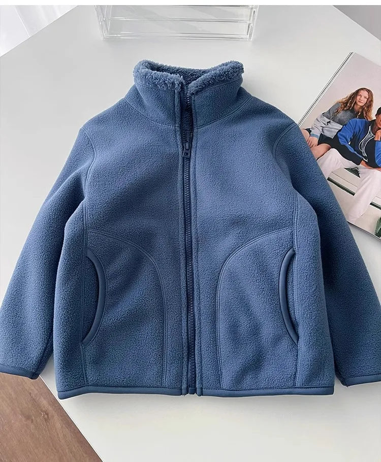 Thick Zipper Sweater for Boys & Girls – Cozy Style