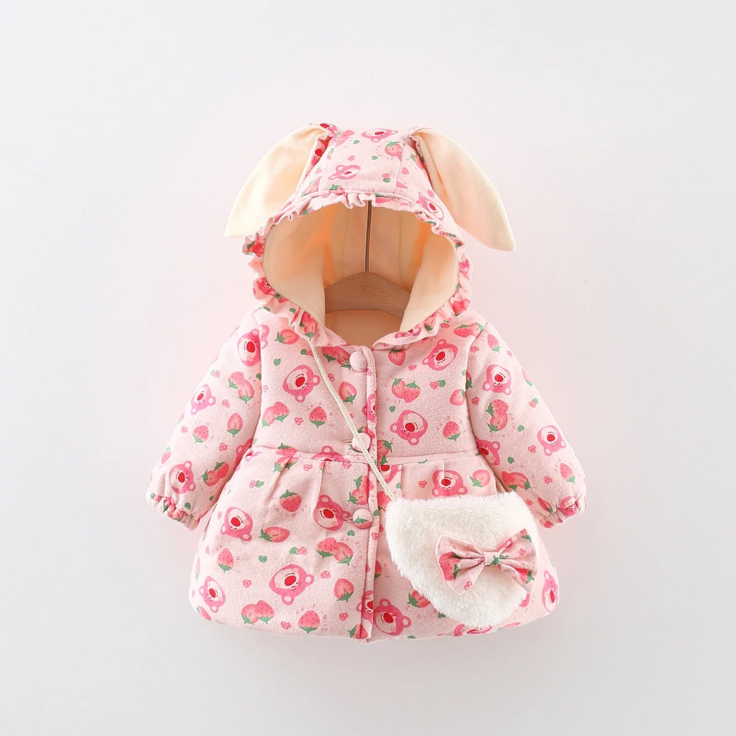 Toddler & Kids Bunny Ear Winter Outerwear