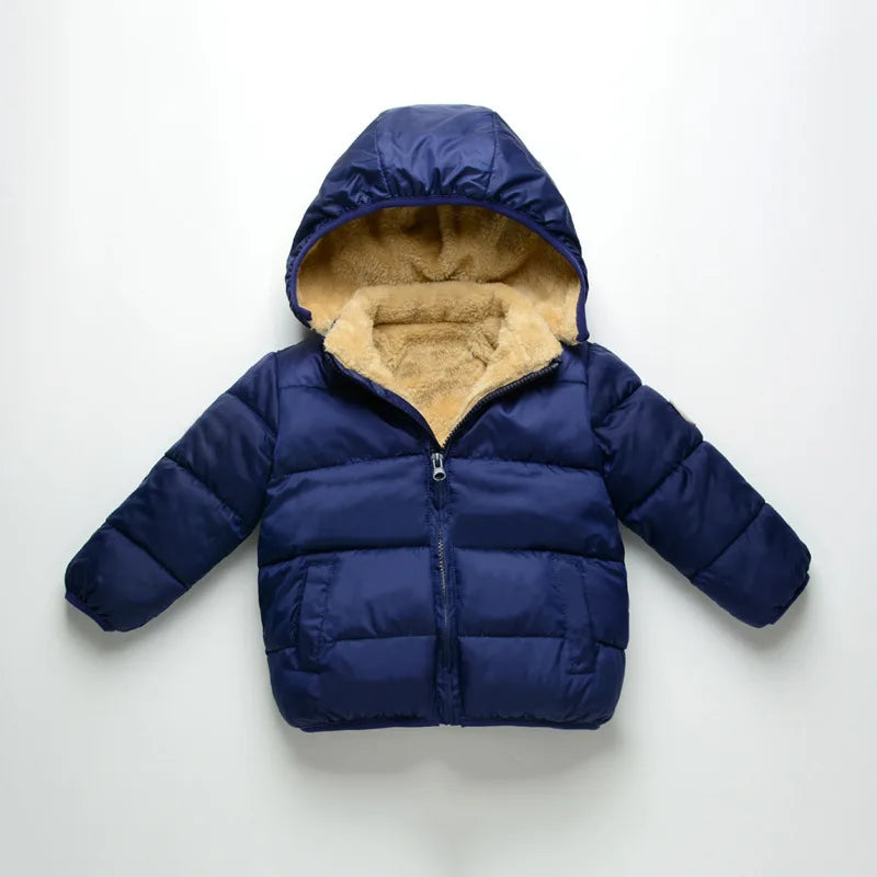 Plush Warm Outerwear – Boys & Girls Winter Jacket