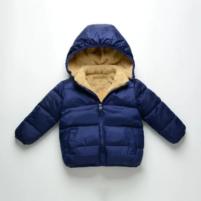 Plush Warm Outerwear – Boys & Girls Winter Jacket