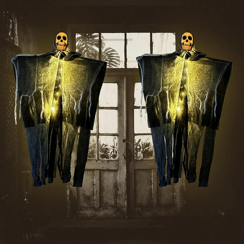 Skeleton Ghost Decoration – Halloween Glowing Hanging Prop (1 Piece)