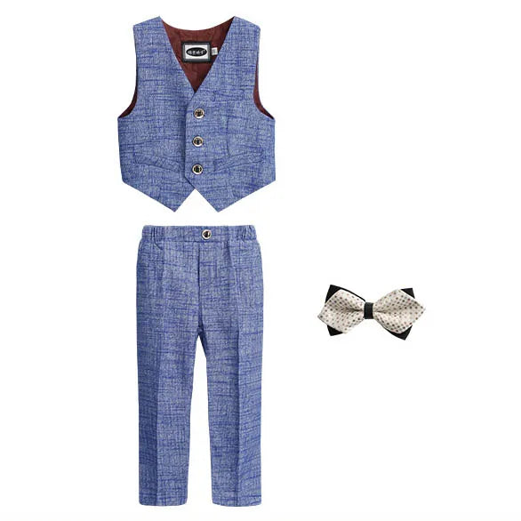 Teen Boys’ Formal Plaid Suit – Multi-Piece Elegant Outfit