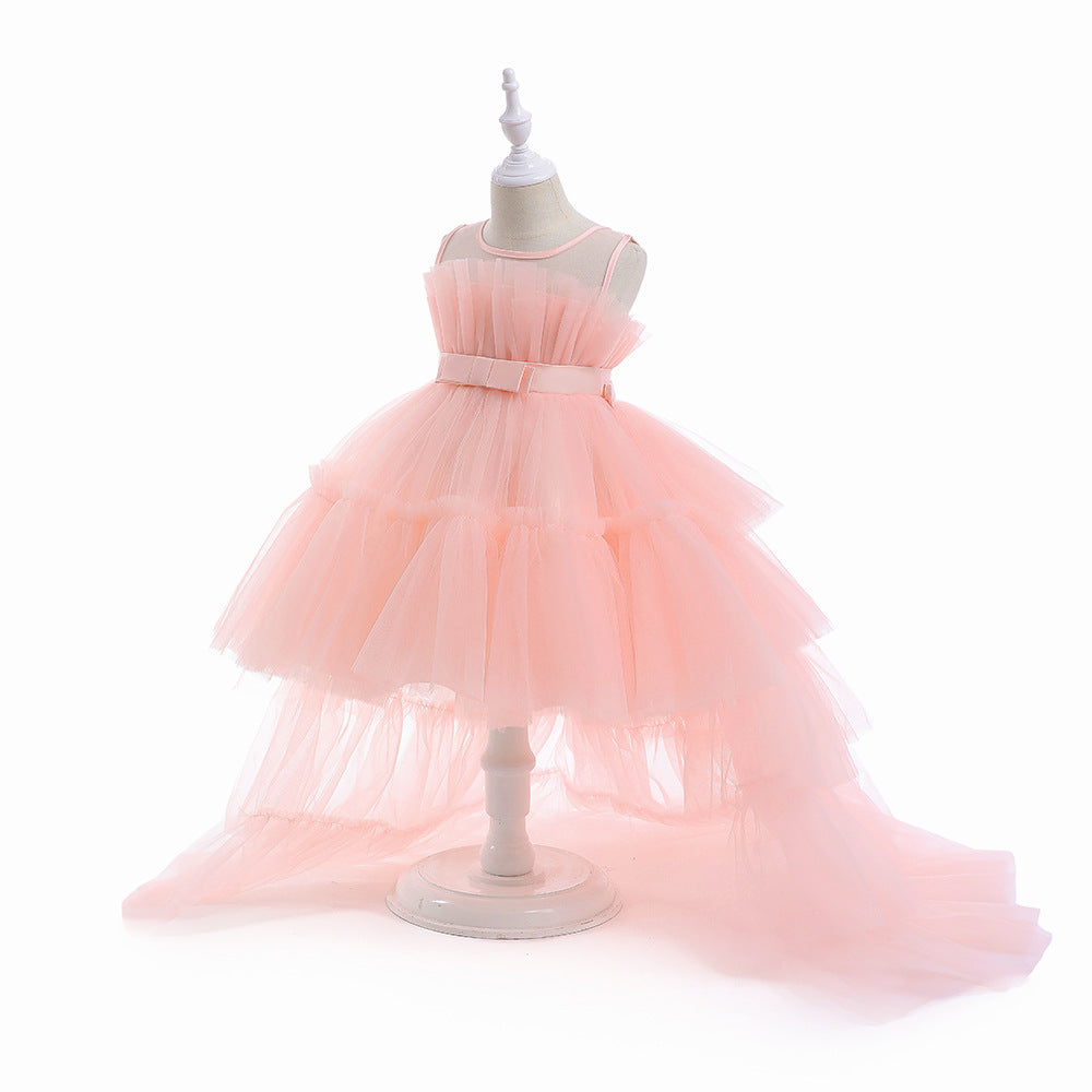 Elegant Girls Party Dress – Trailing Evening Gown