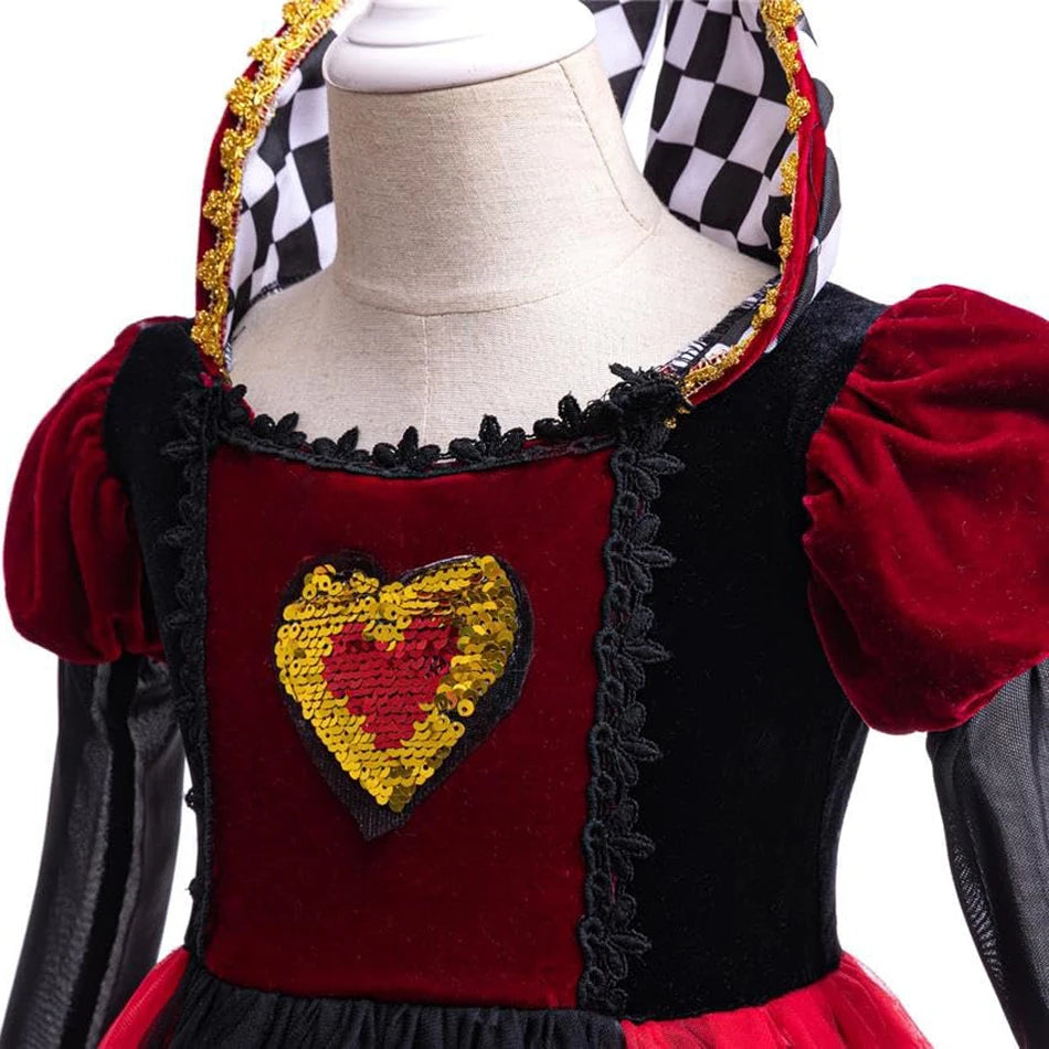 Halloween Witch & Queen of Hearts Cosplay Dress