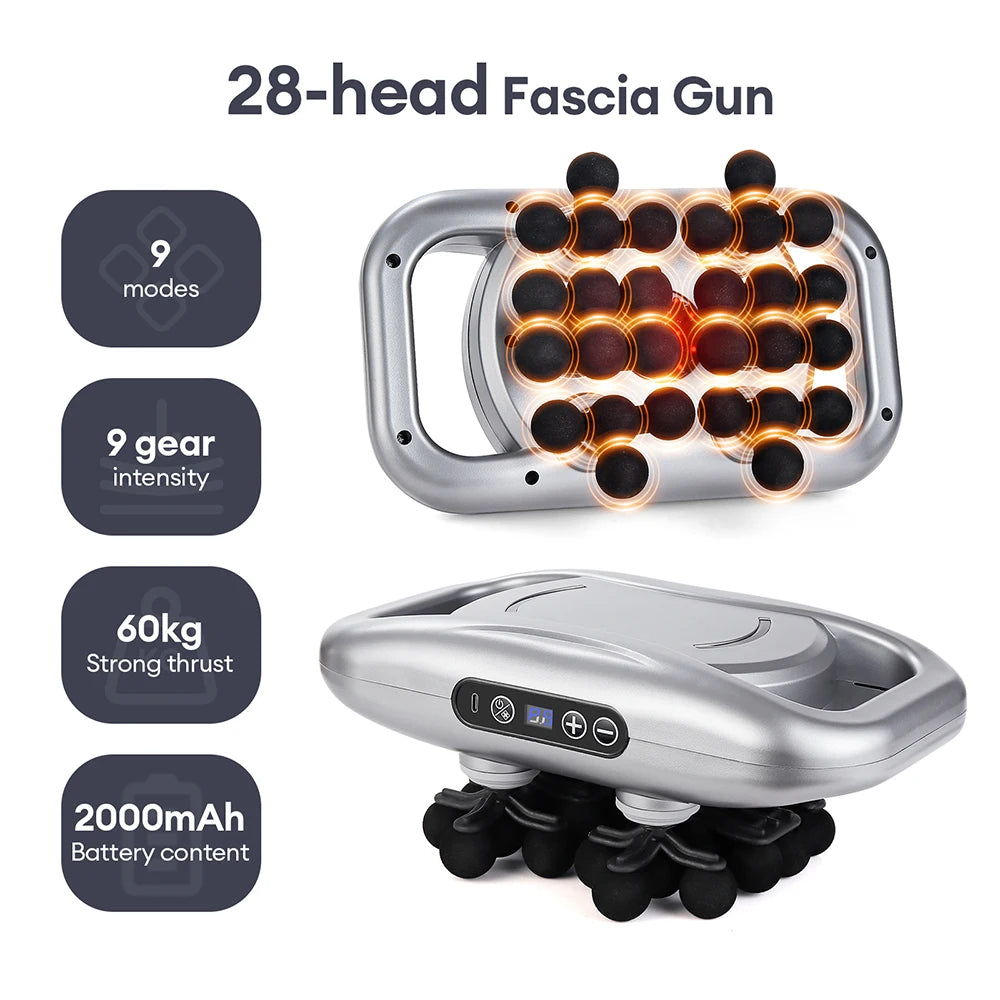 30-Level Pro Massage Gun: High-Frequency Full Body Fascia Tool - Ultra Shoppings
