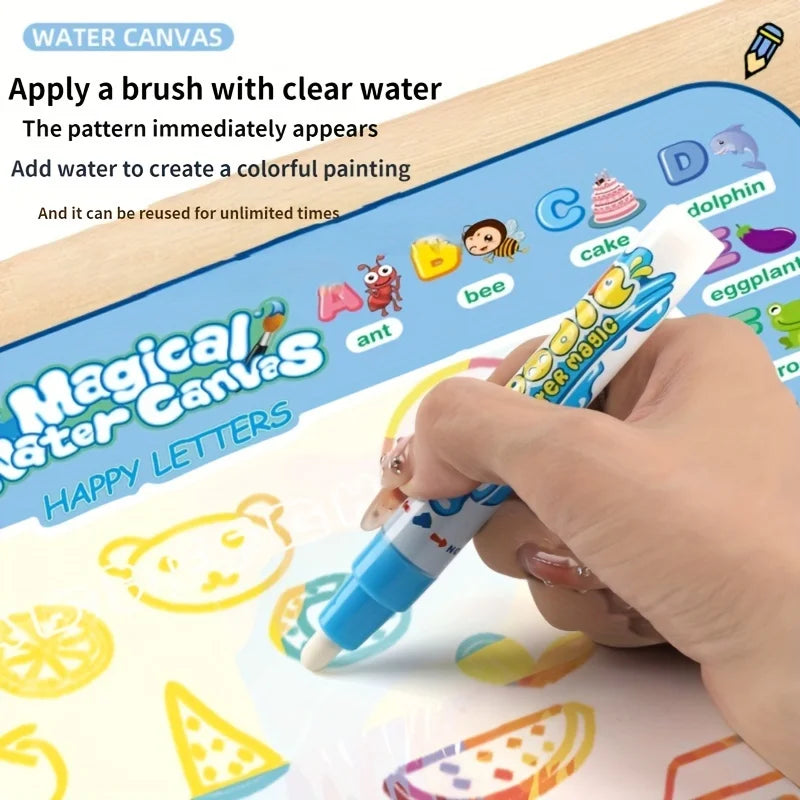 Magic Water Drawing Mat – Reusable Coloring & Doodle Board for Kids