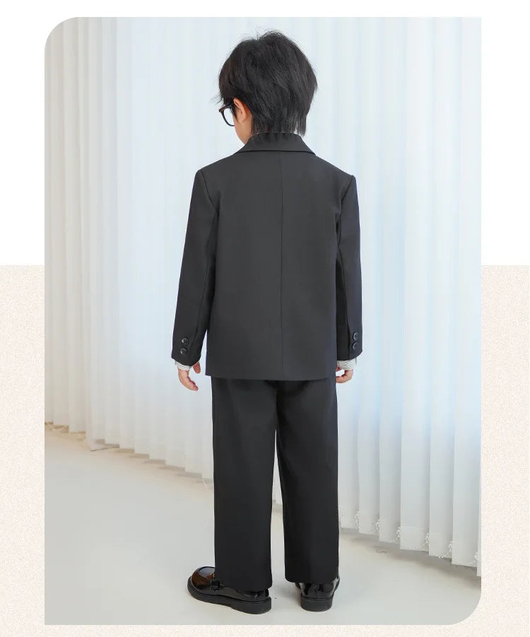 Baby Boys’ Classic Suit Set – 4/5Pcs Formal Outfit (1–10 Years)