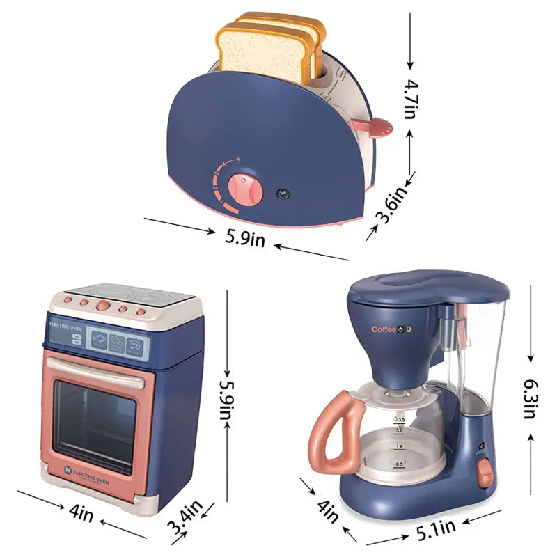 Pretend Kitchen Play Set – Electric Vacuum, Juicer, Washing Machine & More for Kids!