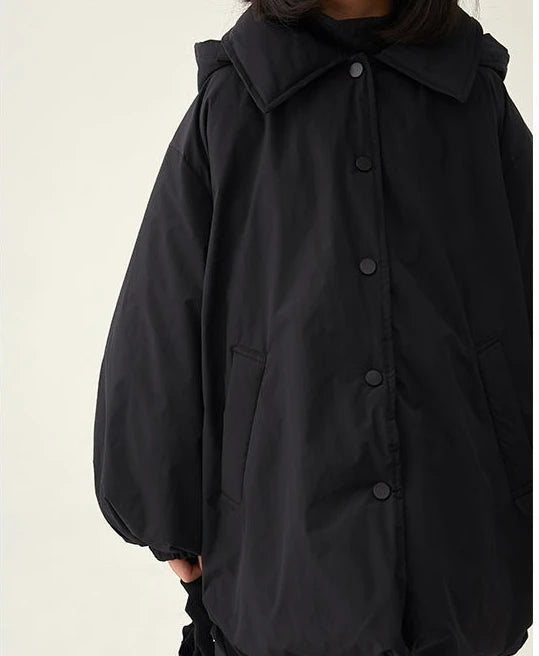 Girls’ Winter Quilted Jacket – Reversible, Korean Style