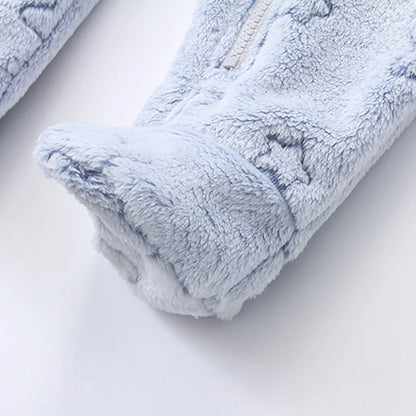 Soft Flannel Baby Romper – 0–12M Warmth