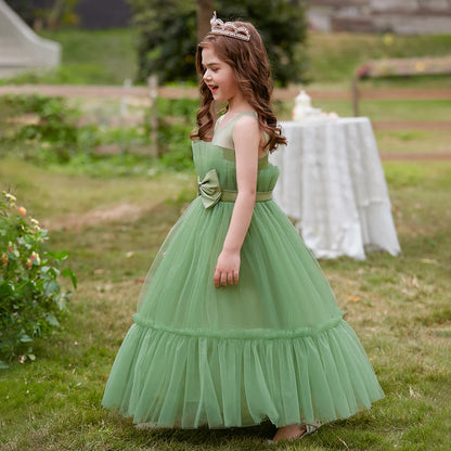 Girls Party Dress – White Tulle Wedding Gown