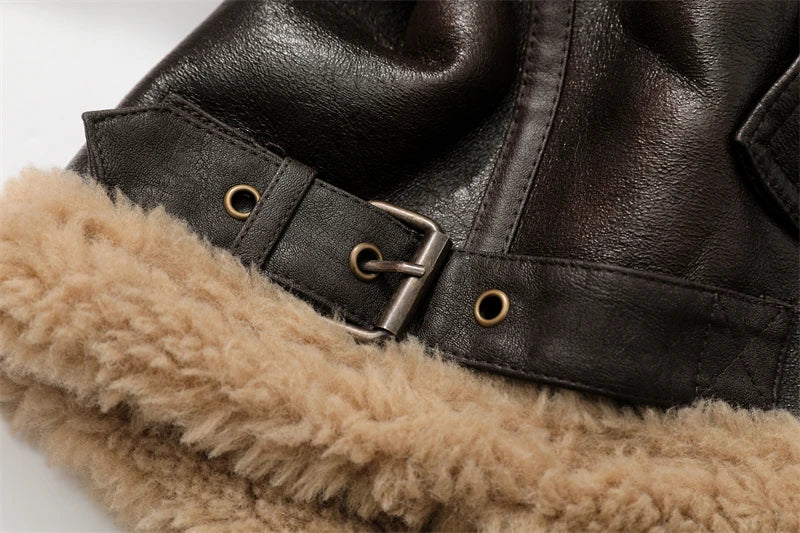 Warm & Chic: Women’s Thickened Brown Winter Jacket