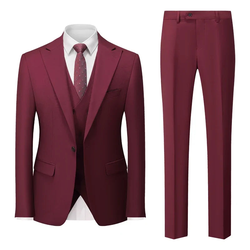 Groom & Business Wear – Italian Slim Gentleman Suit Blazer