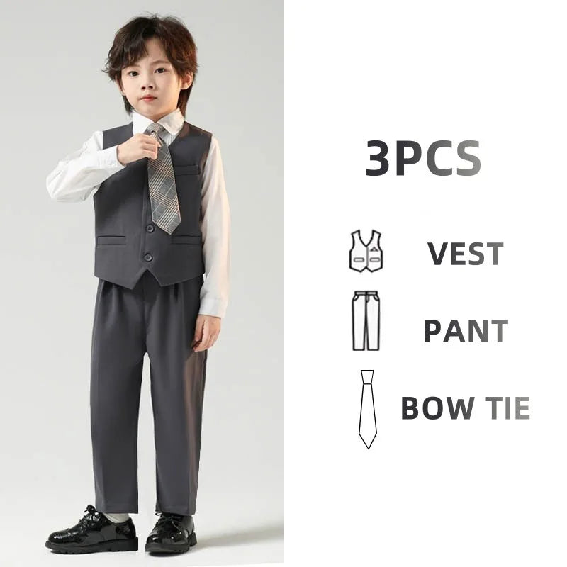 Children’s Handsome Blazer Suit – Slim Fit Formal Set