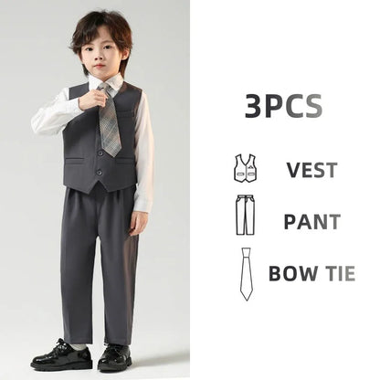 Children’s Handsome Blazer Suit – Slim Fit Formal Set