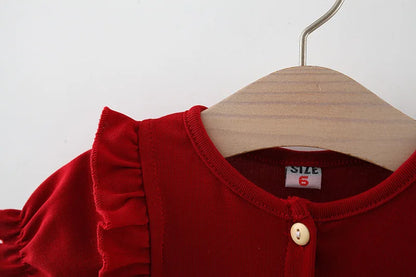 Baby Girl Short Sleeve Mesh Princess Dress