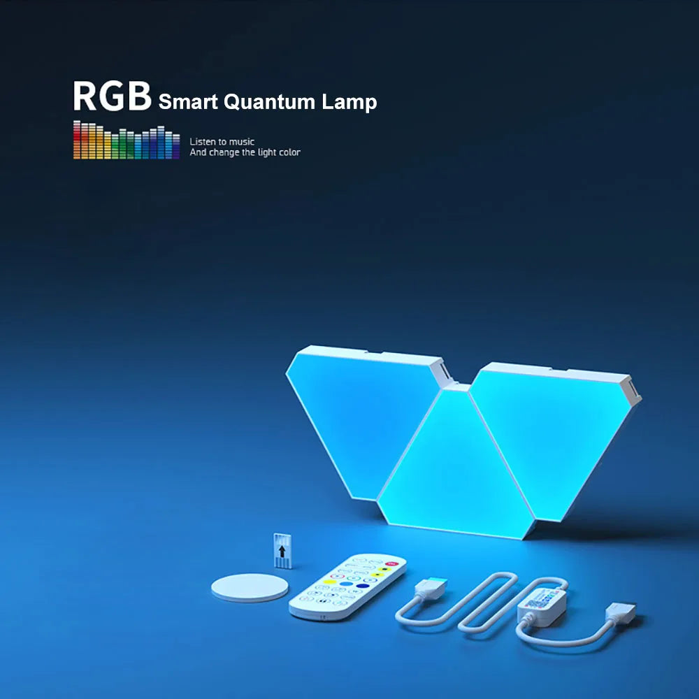 LED RGB Quantum Wall Lamp – Smart Rhythm Light for Modern Spaces