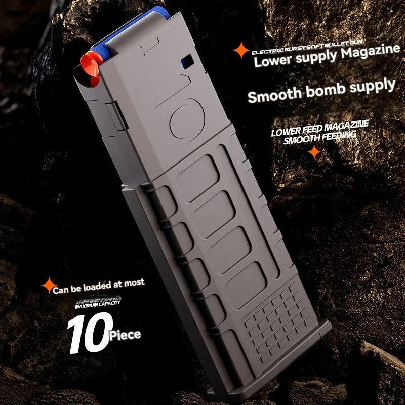 Ultra Shoppings electric soft bullet airsoft gun modeled after HK416 Barrett sniper rifle, suitable for outdoor CS games and military play