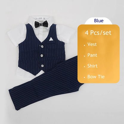 Elegant Boys’ Performance Outfit – Shirt, Vest & Pants Set