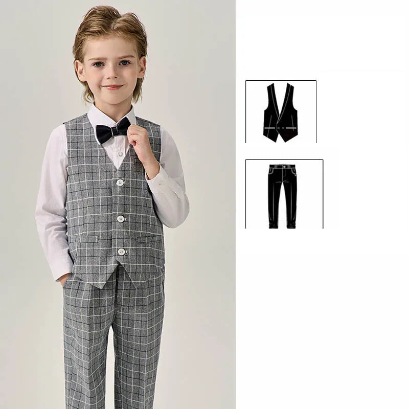 Boys’ Stylish Formal Wear – Green Blazer Set for Special Occasions