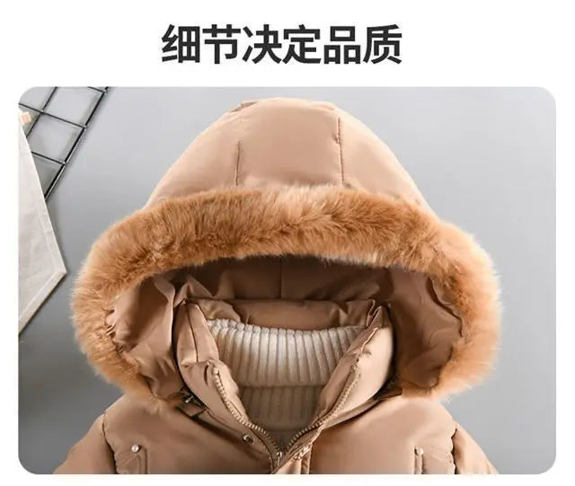 Kids’ Hooded Padded Coat – Thick & Cozy Winter Wear
