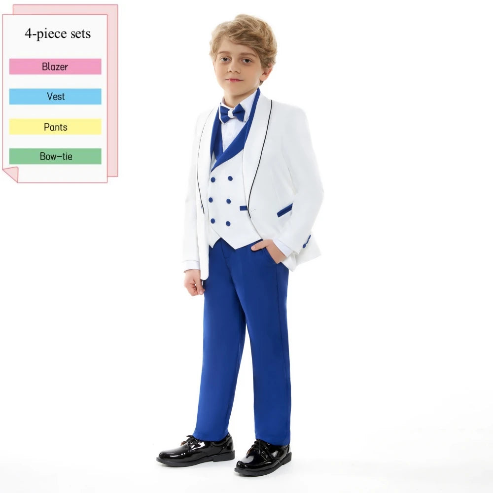 Boys’ Dresswear Outfit – 4-Piece Wedding & Birthday Formal Suit