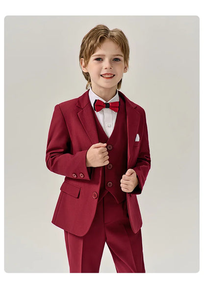 Boys’ Stylish Formal Wear – Green Blazer Set for Special Occasions