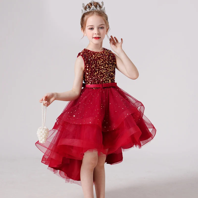 Wedding Dress – Sequin Lace Tuxedo for Girls