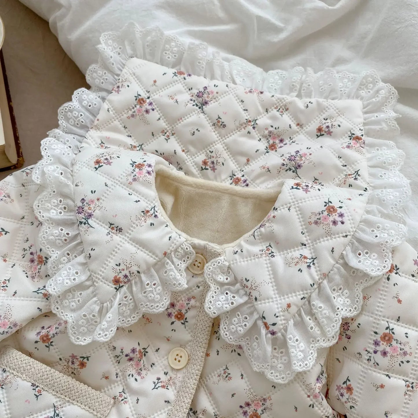 Baby & Toddler Girls’ Winter Coat – Soft Floral