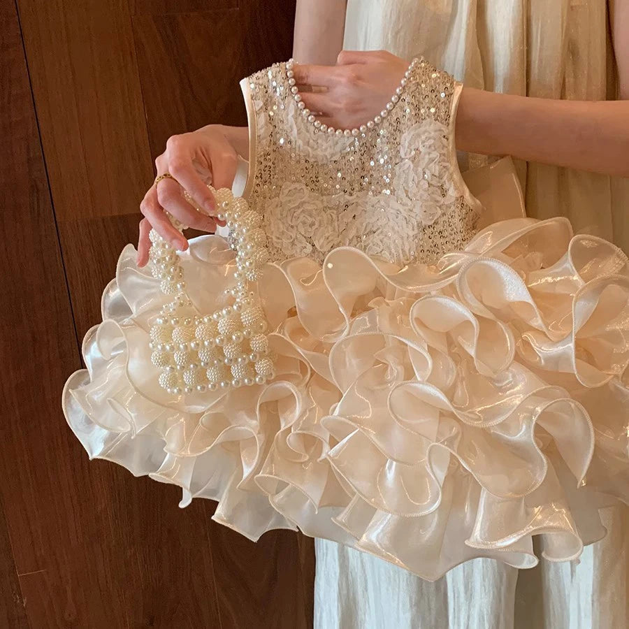 Elegant Baby Girl Dress for Party & Wedding