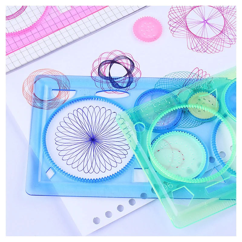 Geometry Spirograph Stencil Set – Creative Art & Craft Toy for Kids