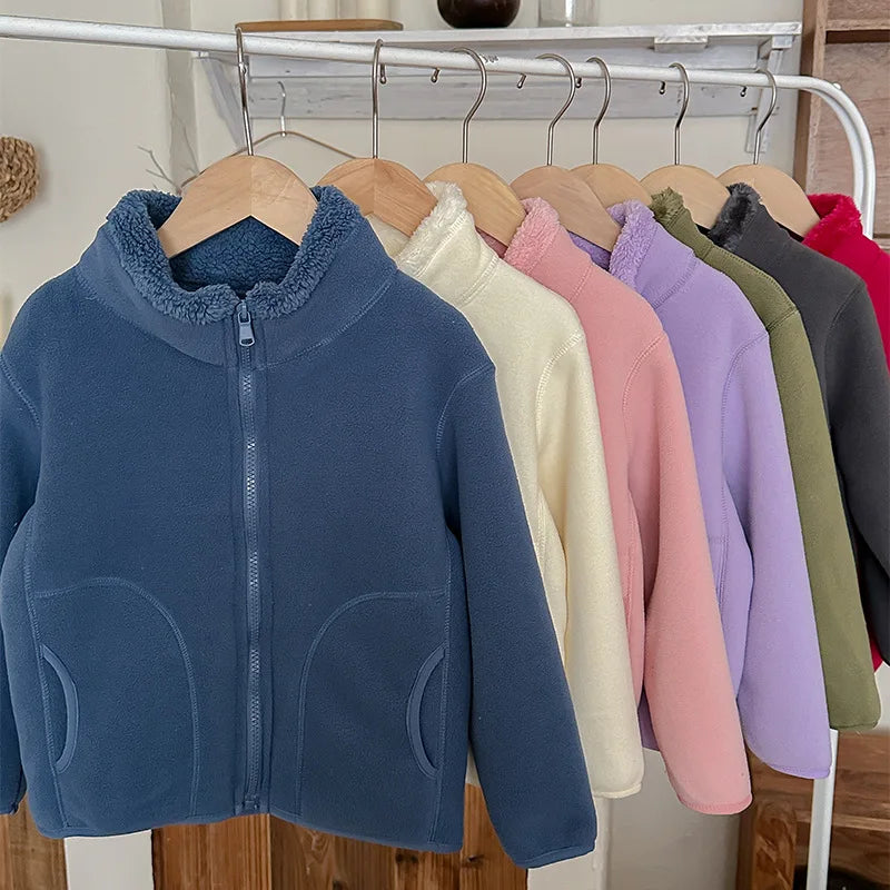 Thick Zipper Sweater for Boys & Girls – Cozy Style