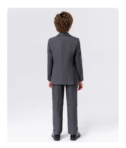 Classic Gray Suit for Boys – 1–14Y Formal & Performance Set