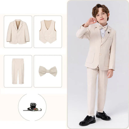Boys’ Multi-Occasion 5-Piece Suit – Formal Event & Performance Wear