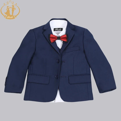 Classic Boys’ Blue Wedding Suit – 3-Piece Formal Party Set