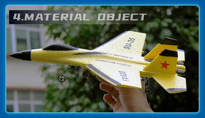 2.4G RC Foam Aircraft SU-35 – Fighter Jet Glider Toy for Kids